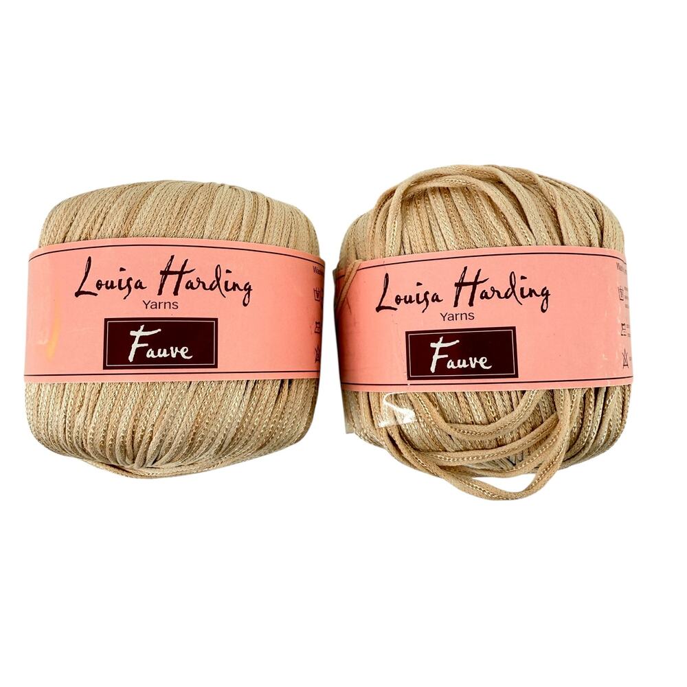 Louisa Harding Fauve Yarn Color 19 Dyelot 4755 Lot of 2 Skeins Beige
